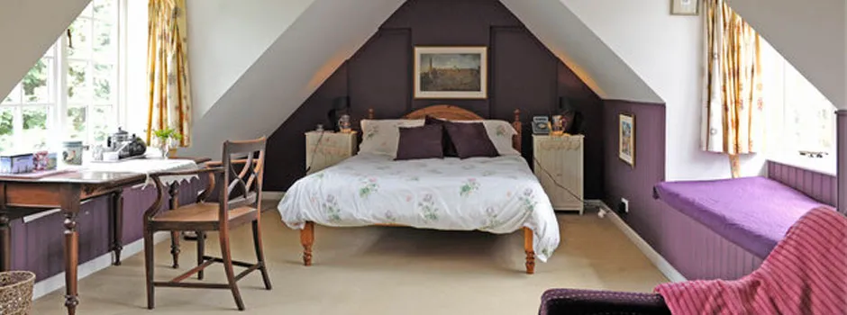 Bedroom One - wide view of the room